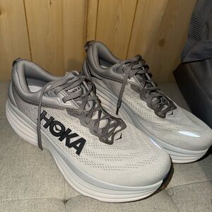 Hoka Men's Light Gray Athletic Shoes